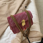 Charger l&#39;image dans la galerie, sac - pochette - baguette - bandoulière - banane - femme - modest - fashion - maroquinerie - velours - rose
